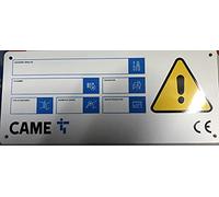 CARTELLO ALLUMINIO 35x12,5cm 'ATTENZIONE CANCELLO AUTOMATICO' CARTELLI SEGNALATORI