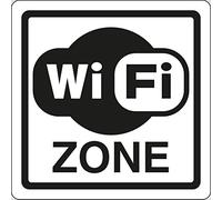 CARTELLO ALLUMINIO CM.20X20 WI-FI ZONE