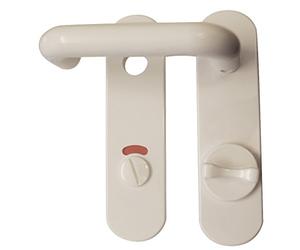 Cartello Alpertec Nylon breve per porte del bagno WC con catenacci maniglia/Maniglia, maniglia da porta, guarnizioni porta bianco, 40131830 K1