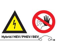 Cartello Alta Tensione/Divieto Di Accesso (Senza Testo) 7576