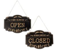 Cartello Aperto e Chiuso, Cartelli Aperto e Chiuso 30x20cm per Attività Commerciale Doppio Lato Come in We’re Open Sorry We’re Closed Cartelli per Attività Commerciale con Corda per Appendere