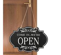 Cartello aperto e chiuso, cartello aperto su entrambi i lati | Come in We are Open/Sorry We are Close, cartello rustico informativo negozio ristorante bar reversibile vintage in legno decorazione per