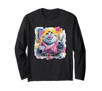 Cartello Artistico Grafico con Panda Sorridente e Graffiti Maglia a Manica