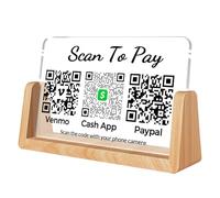 Cartello aziendale multi-QR Code personalizzato per pagamenti e social media, Venmo, PayPal, Zelle, Instagram, Facebook, TikTok, targa in metallo personalizzata per saloni di bellezza, parrucchieri