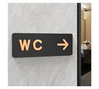 Cartello Bagno Semplici cartelli for il bagno di uomini e donne WC Guida for i servizi igienici pubblici Indice dei segni Hotel a sinistra e a destra Segnale di richiesta del bagno in acrilico per Hot