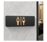 Cartello Bagno Semplici cartelli for il bagno di uomini e donne WC Guida for i servizi igienici pubblici Indice dei segni Hotel a sinistra e a destra Segnale di richiesta del bagno in acrilico per Hot