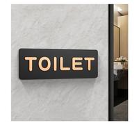 Cartello Bagno Semplici cartelli for il bagno di uomini e donne WC Guida for i servizi igienici pubblici Indice dei segni Hotel a sinistra e a destra Segnale di richiesta del bagno in acrilico per Hot