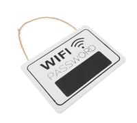 Cartello Bianco in MDF Wifi Password da Appendere per Casa | Scritta da Parete per Casa e Luoghi Pubblici, Area Scrivibile e Cancellabile, Comunicazione Immediata