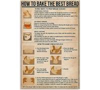 Cartello Bread Baking Knowledge How To Bake The Best Bread Insegne In Metallo Appendere Addobbi Per Caffè Affari Giardino Esterno S