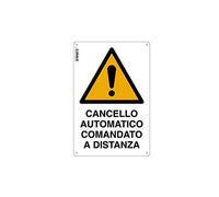 CARTELLO CANCELLO AUTOMATICO C.D. 20x 30 ALLUMINIO [TARGOTIMBRI ]