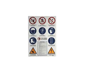 CARTELLO CANTIERE 11 SIMBOLI 80x138 PLASTICA [TARGOTIMBRI ]