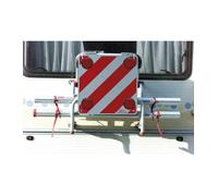 Cartello Carico Sporgente strisce bianco e rosso con 4 Gemme Catarifrangenti