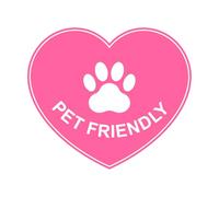 Cartello che ammette animali domestici, Animal Love Cafe Lounge Store Decalcomanie con incisioni di pregio 68x78.7cm Non cade Rosa