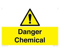 Cartello chimico pericoloso, 300 x 200 mm, formato A4L