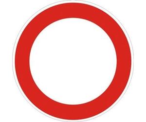 CARTELLO CIRCOLARE DIVIETO DI TRANSITO FIG.46 D.60