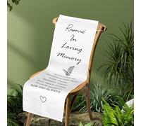 Cartello Commemorativo per Matrimonio, 127x33 cm Cartello Lino con Posti Riservati Striscione per Riservare un Posto a Qualcuno in Paradiso Come Decorazione e Ricordo