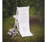 Cartello commemorativo per sedia commemorativa per matrimonio riservato, cartello in tessuto per matrimonio in memoria di persone care, cartello commemorativo personalizzato per matrimonio (38 x 127