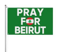 Cartello con bandiera 4x6 Beirut Pride - messaggio "Allah Protect", stampa fronte-retro