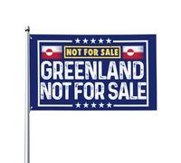 Cartello con bandiera "Groenlandia non in vendita" 2x3, amo la Groenlandia, non in vendita, arazzo, per decorazione da giardino, senza asta.