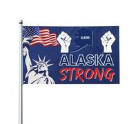 Cartello con bandiera “Prega per l’Alaska” 4x6, bandiera dell’Alaska decorativa, arazzo per giardino e casa, feste e festival, senza supporto P12.