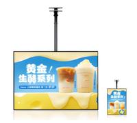 Cartello con display a LED e lavagna per menu retroilluminata, scatola luminosa illuminata con asta regolabile, bacheca pubblicitaria da parete per ristoranti e negozi al dettaglio, 40 x 60 cm