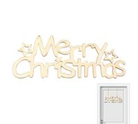 Cartello con lettera in legno di Buon Natale, appendiabiti per porta con lettere di Natale | Cartelli natalizi in legno Cartelli decorativi con parole in blocco fai da te,Lettera di buon Artigi