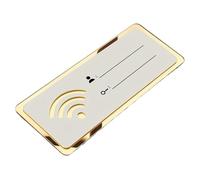 Cartello con password WiFi, in acrilico, 20 x 8,9 x 0,3 cm, trasparente, per la casa, facile installazione, elegante cartello informativo Wi-Fi per casa, appartamento, dormitorio, centro commerciale