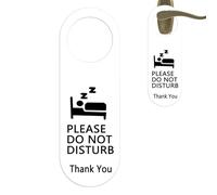 Cartello con scritta "Do Not Disturb Signs for Doors - Do Not Disturb", cartello da appendere alla porta, per uffici e riunioni ininterrotte, stampa chiara