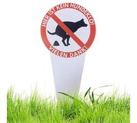 Cartello con scritta "No Pooping Dog" per cortile - impermeabile No Dog Pooping segno, pali da cortile stabili con avvertimento, attenzione per animali domestici e vicini, decorazione per giardino e