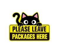 Cartello con scritta "Please Leave Packages and Deliveries Here", autoadesivo impermeabile e durevole per pacchi, si prega di posizionare i pacchi in scatola, adesivo per casa, ufficio, negozio