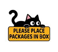 Cartello con scritta "Please Leave Packages and Deliveries Here", autoadesivo impermeabile e durevole per pacchi, si prega di posizionare i pacchi in scatola, adesivo per casa, ufficio, negozio