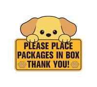 Cartello con scritta "Please Leave Packages and Deliveries Here", autoadesivo impermeabile e durevole per pacchi, si prega di posizionare i pacchi in scatola, adesivo per casa, ufficio, negozio