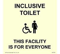 Cartello con scritta "This Facility is for Everyone", 400 x 400 mm, S40