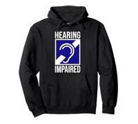 Cartello con Simbolo Hearing Impaired, Deaf Deafness Felpa con Cappuccio