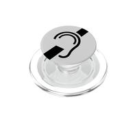 Cartello con simbolo "Hearing Impaired, deaf deafness" PopSockets PopGrip per MagSafe
