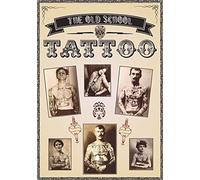 CARTELLO CON STAMPA DIRETTA - "1900 TATTOO THE OLD SCHOOL" Pubblicità - Pannello in Forex 5mm (30x42 CM)