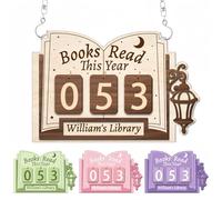 Cartello Da Banco In Legno Con La Scritta "Libri Letti Quest'anno", Targa Personalizzata Per Tenere Traccia Della Lettura, Regali Personalizzati Per Lettori, Bibliotecari, Insegnanti