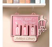 Cartello Da Banco Personalizzato In Legno Con La Scritta "Libri Letti Quest'anno", Decorazione Da Appendere Alla Libreria, Regali Per Lettori, Bibliotecari, Insegnanti, Decorazioni Per Librerie