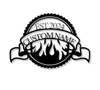 Cartello da cucina in metallo personalizzato - Arte da parete personalizzata per sala da pranzo in fattoria, cucina, nome familiare personalizzato o decorazione citazione