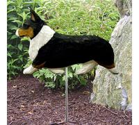 Cartello Da Giardino All'Aperto Corgi Figura Dipinta A Mano Pembroke Tri