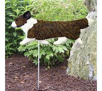Cartello Da Giardino Corgi Dipinto A Mano Figura Cardigan Brindle