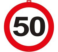 Cartello da parete con segnale stradale 50 anni - 47 cm