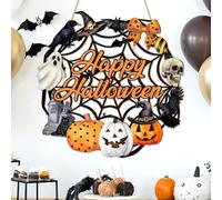 Cartello decorativo in legno da appendere per Halloween, da appendere in