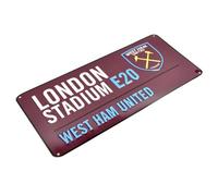 Cartello decorativo in metallo del West Ham United FC (BS1223)