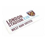 Cartello decorativo in metallo del West Ham United FC (BS1223)