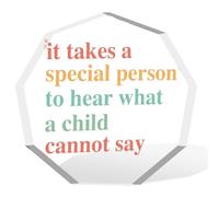 Cartello decorativo per insegnanti, insegnante di autismo, cartello decorativo in acrilico per insegnante di educazione speciale