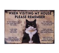 Cartello decorativo TIAKI "Regole della casa" - 1 pz