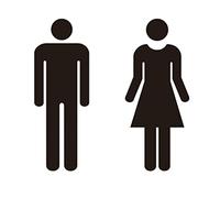 Cartello del bagno, Set di figure decorative for targhe for bagno in acrilico for uomini e donne, for moderne for, for porta del (F)(D)