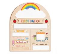 Cartello del primo e ultimo giorno di scuola, supporto per foto in legno con supporto e penna