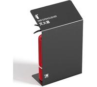 Cartello della Staffa Dell'estintore in Acciaio Inossidabile, Armadio Estintore Decorativo con Venature del Legno, capacità: Estintori da 2 * 3 O 4 kg, Black Brushed